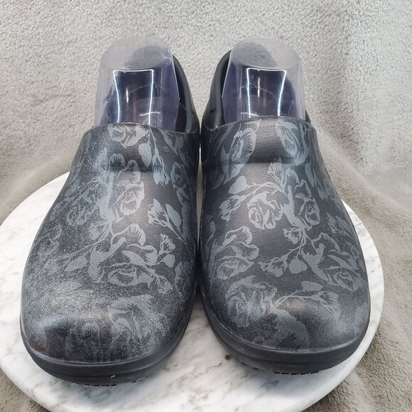 Crocs Shoes Womens Size 10 Black Synthetic Rose Neria Pro II Dual Comfort Clogs - Picture 3 of 12